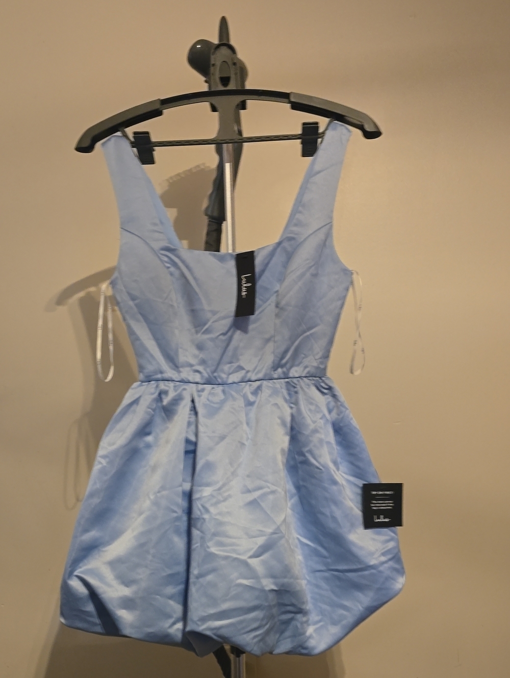 Lulu's Light Blue Fit-and-Flare Mini Dress